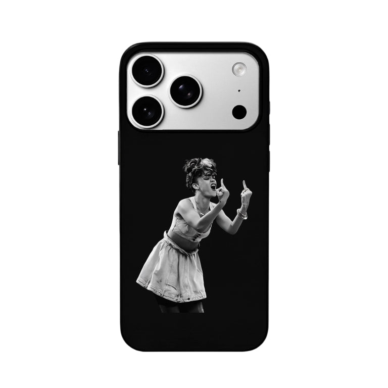 3D Lenticular Flip Phone Case – Sweet-HipHop Female Dual Gesture Portrait Design