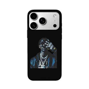 3D Lenticular Flip Phone Case – Hip-Hop Slogan Gesture Dual Portrait Design