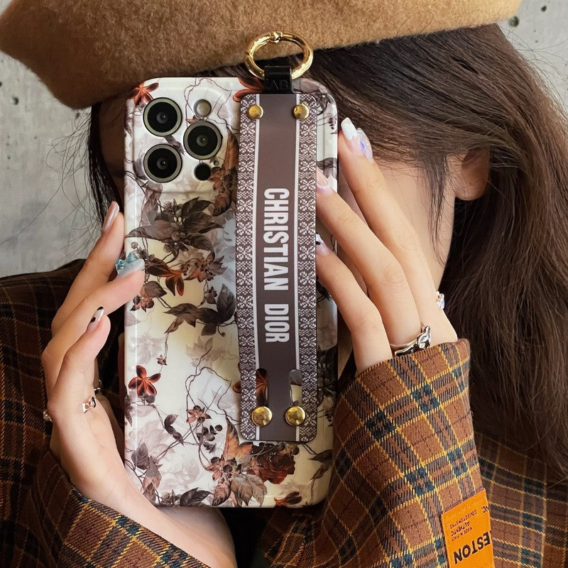 Fashion Maple Leaf Wristband iPhone-etui
