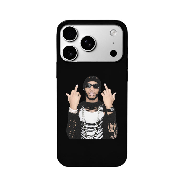 3D Lenticular Flip Phone Case – Hip-Hop Ripped Fit & Rock Guitarist Dual Portrait Design