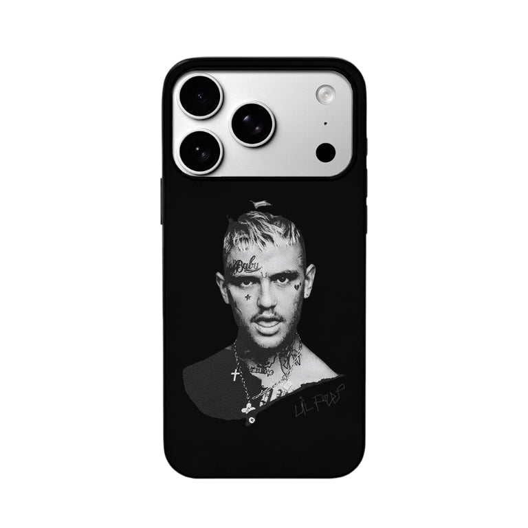 3D Lenticular Flip Phone Case – Lil Peep Tattoo Hip-Hop Dual Portrait Design