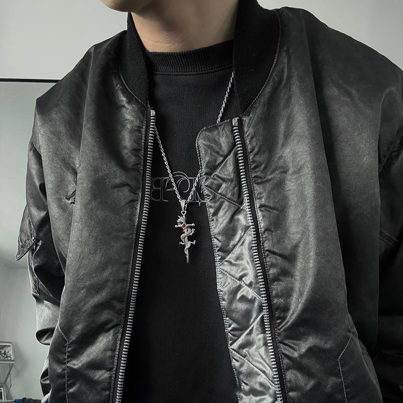 Dragon Sword Titanium Steel Necklace