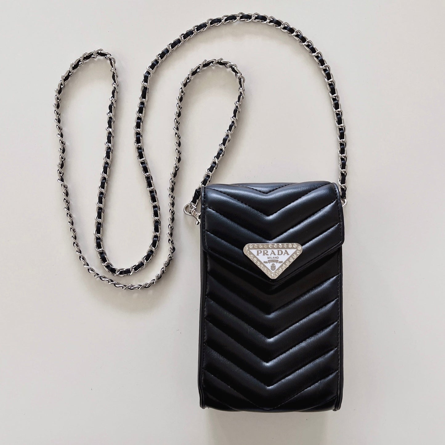 Crossbody læder telefontaske