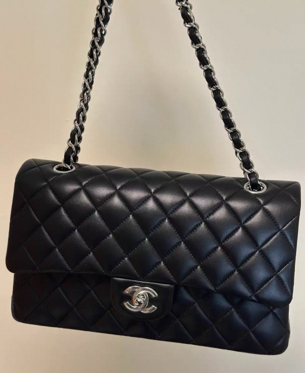 Sac à bandoulière en chaîne matelassé classique
