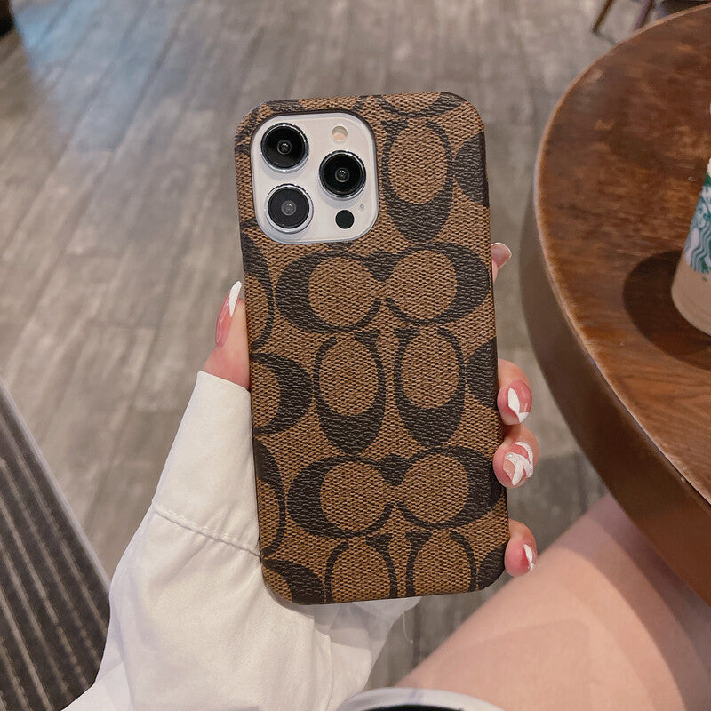 Klassisk klassisk iPhone-etui Brun -JDK241426