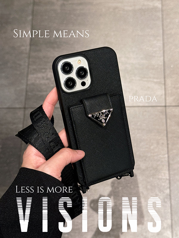 Luksus Crossbody læder cover til iPhone