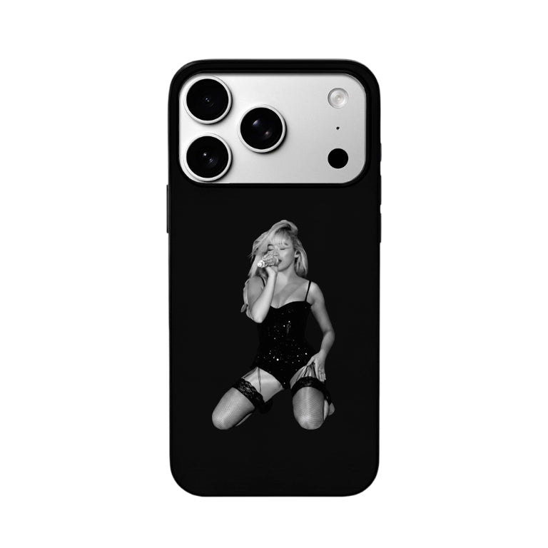 3D Lenticular Flip Phone Case – Dobbelt portræt: Cowboy Style & Glitrende Bodysuit Vibe