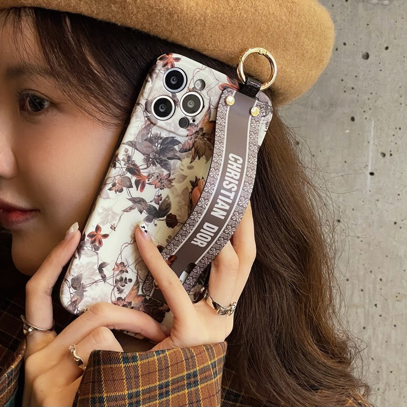 Fashion Maple Leaf Wristband iPhone-etui