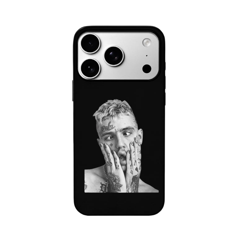 3D Lenticular Flip Phone Case – Lil Peep Tattoo Hip-Hop Dual Portrait Design