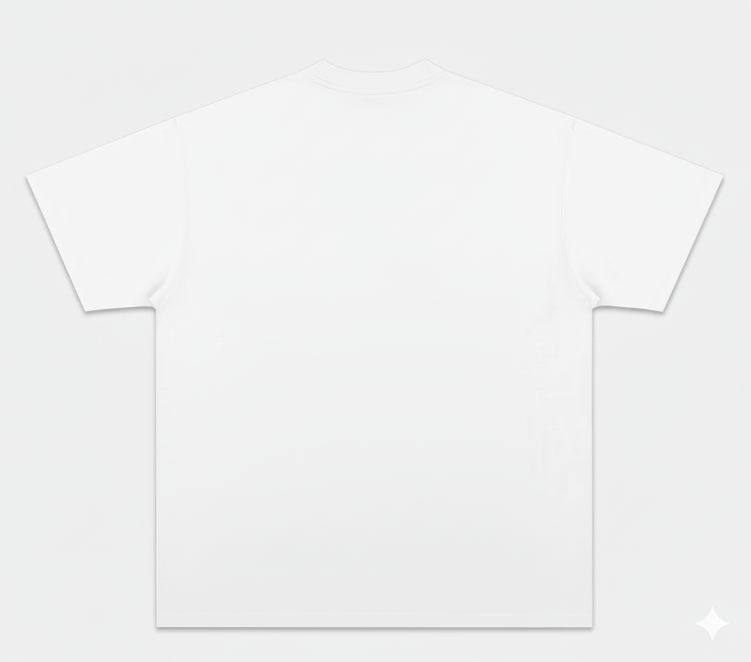 MaisonAurive Washed Hip-Hop Tee – Black | White | Waterwashed Grey