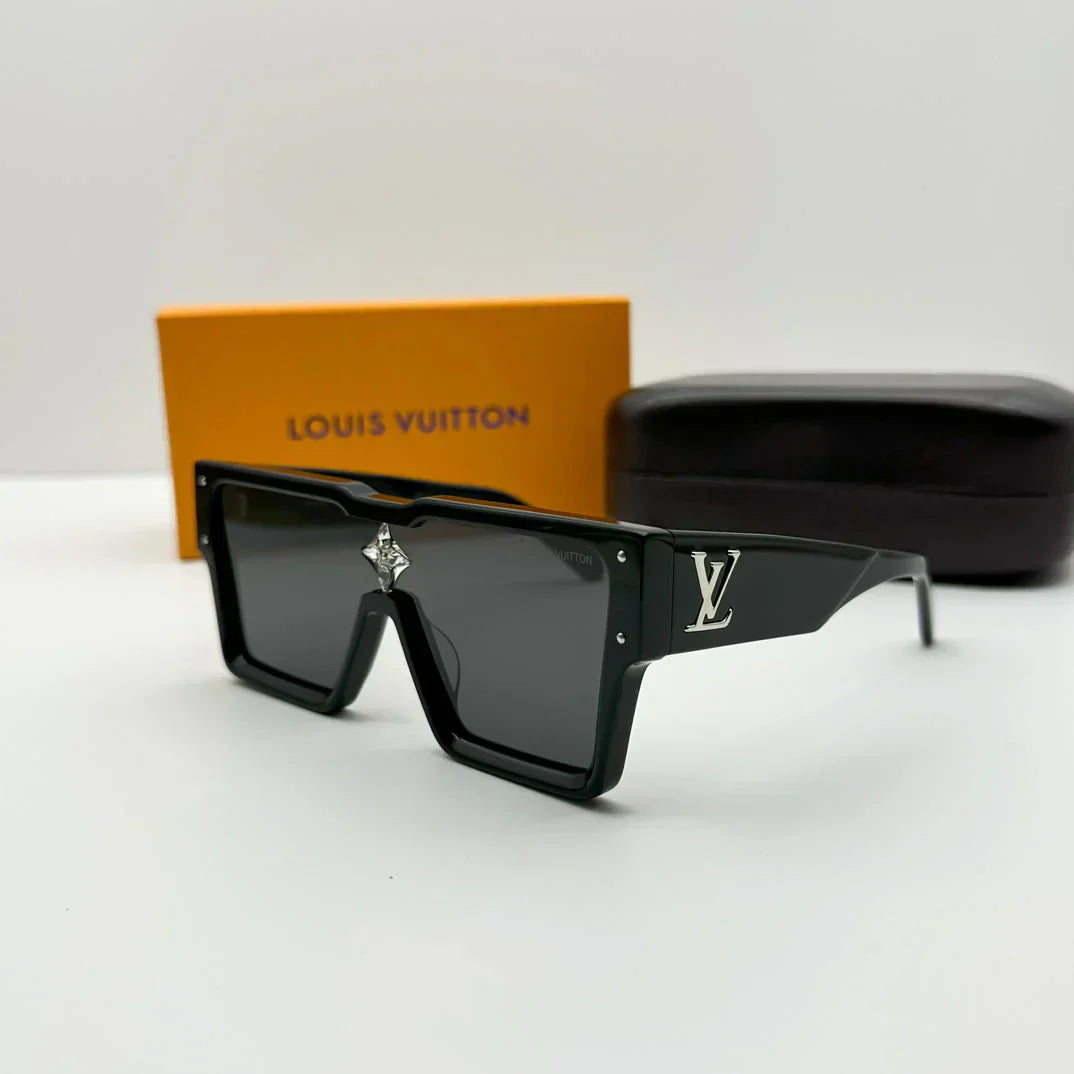 Lunettes de soleil de luxe à grande monture L-009