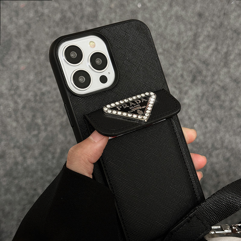 Luksus Crossbody læder cover til iPhone