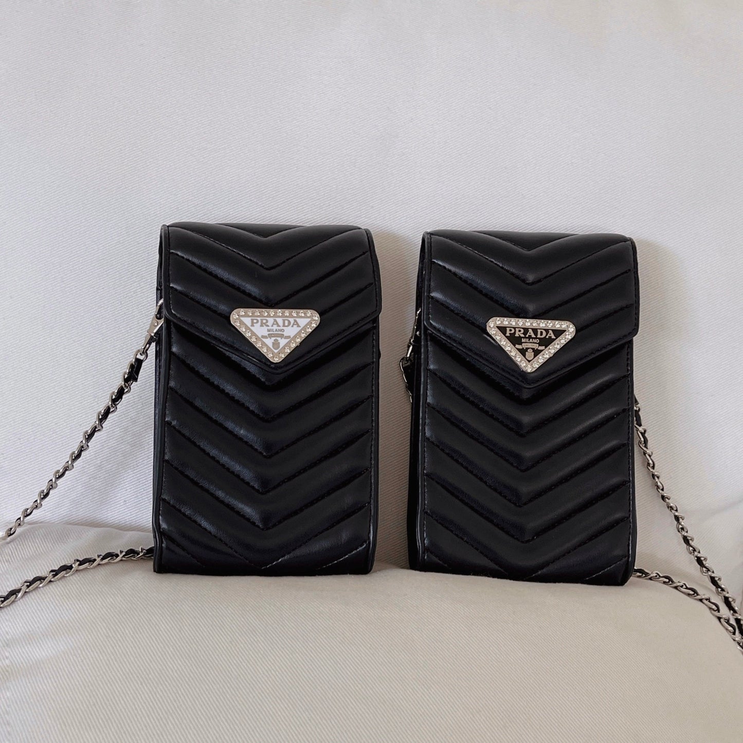 Crossbody læder telefontaske