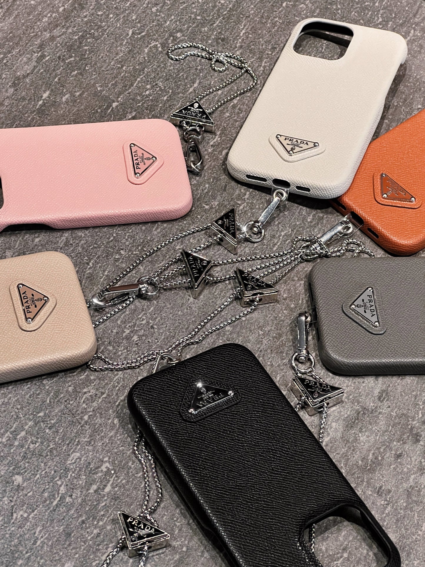 Luksus Læder Crossbody iPhone etui