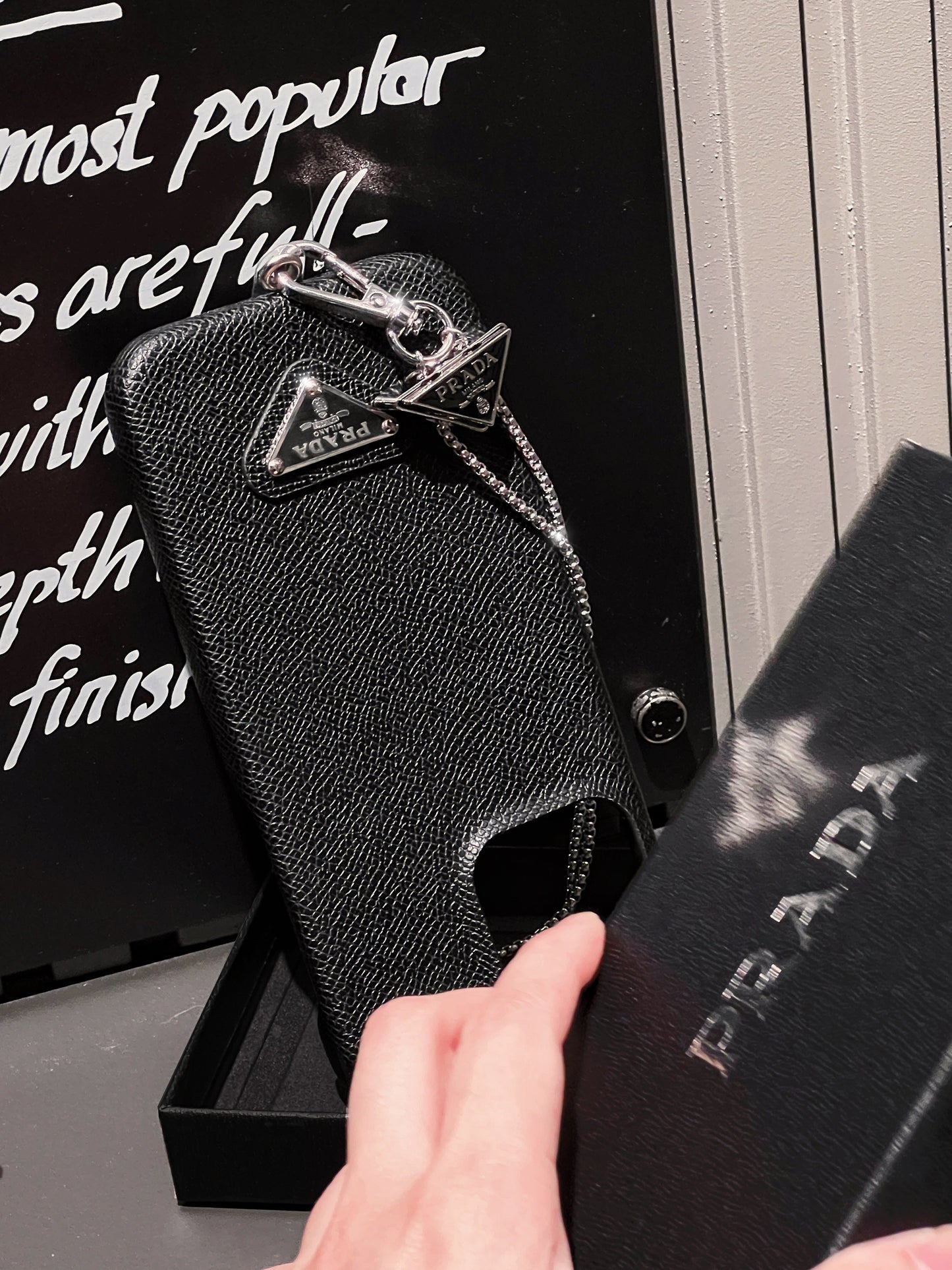 Luksus Læder Crossbody iPhone etui