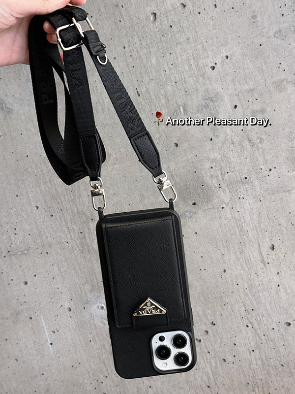 Luksus Crossbody læder cover til iPhone
