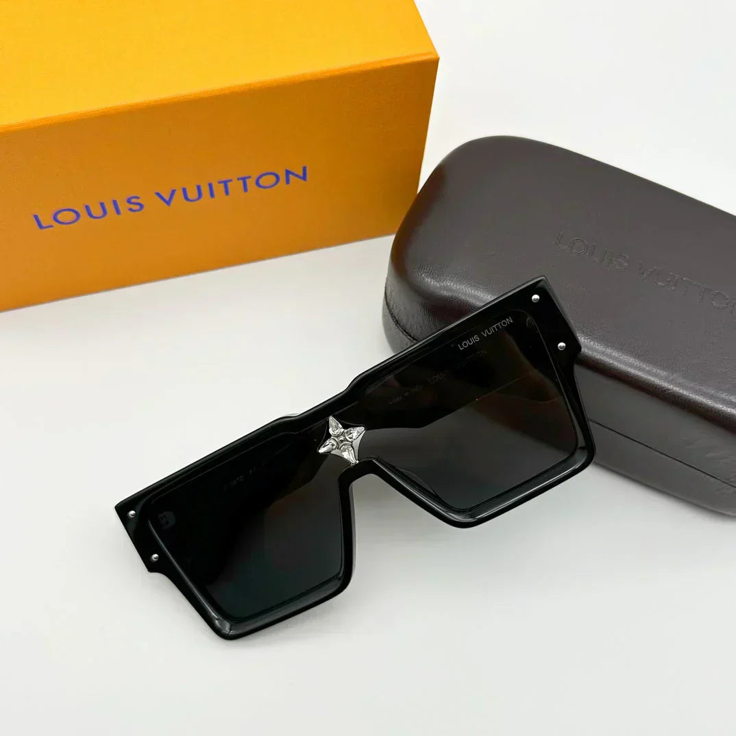Lunettes de soleil de luxe à grande monture L-009