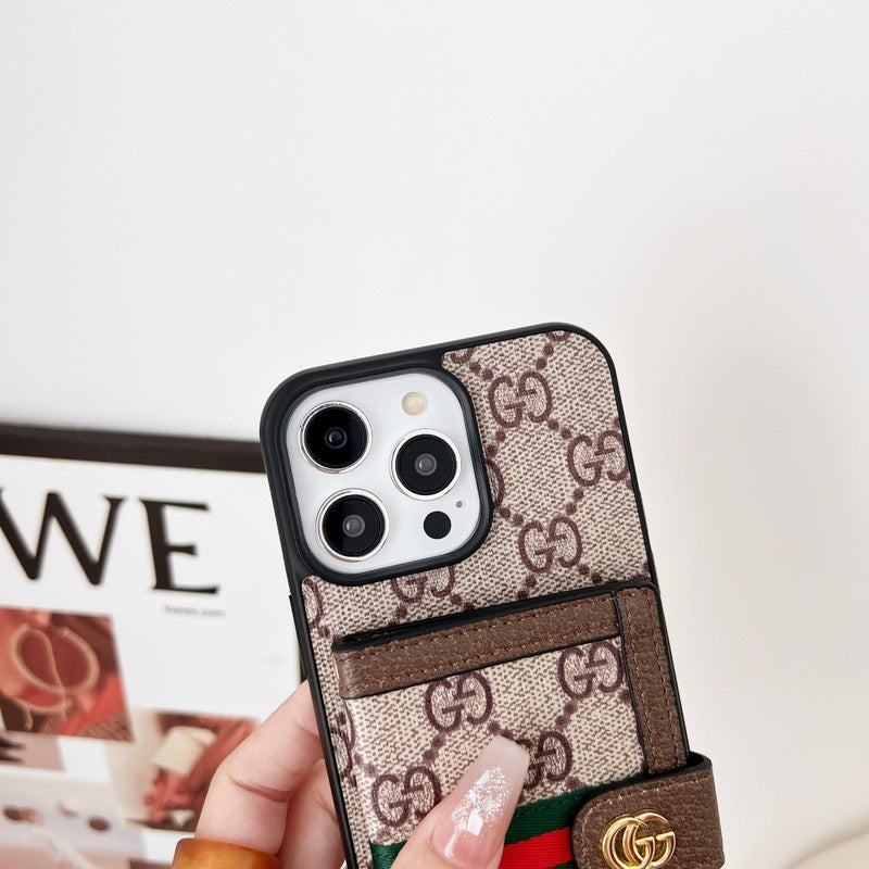 Premium Card Bag Chain Klassisk iPhone-etui