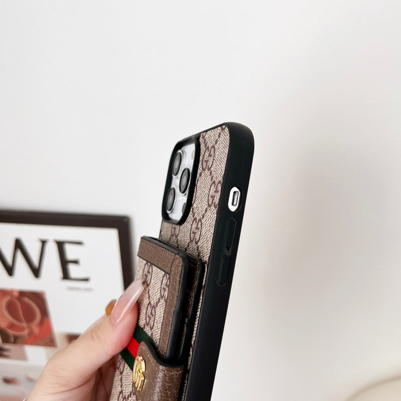 Premium Card Bag Chain Klassisk iPhone-etui