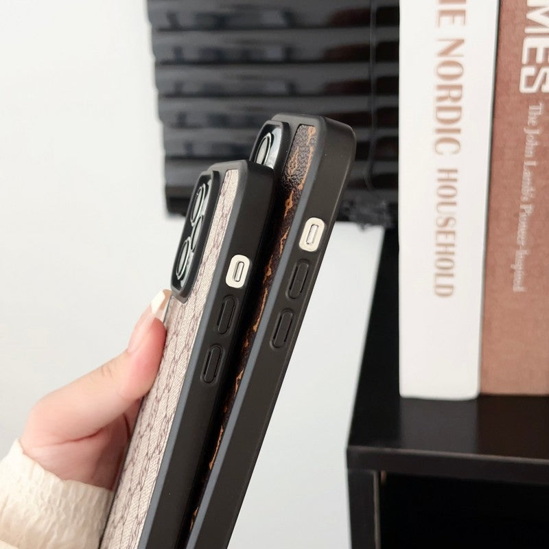 Luksus klassisk brunt håndkæde iPhone-etui