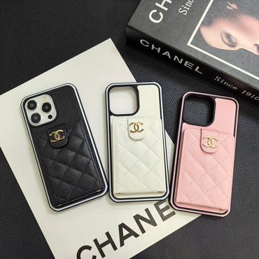優雅斜背皮革 iPhone 手機殼