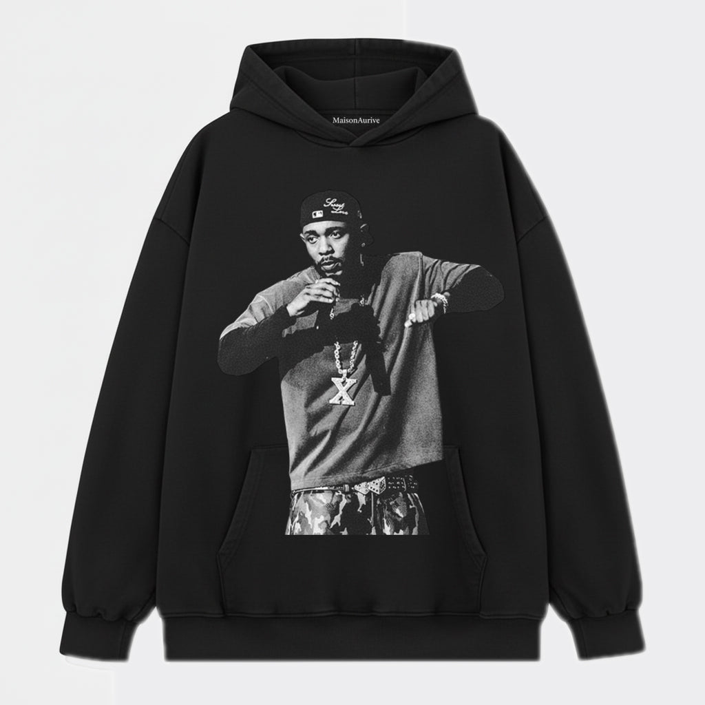 MaisonAurive וינטג' חולצת טריקו שטופת פחם - חולצה גרפית מכותנה כבדה