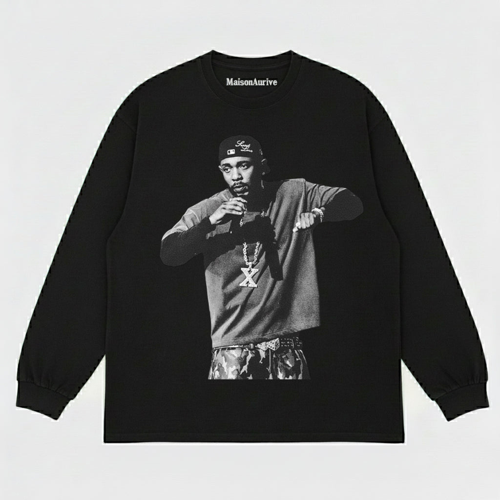 MaisonAurive וינטג' חולצת טריקו שטופת פחם - חולצה גרפית מכותנה כבדה