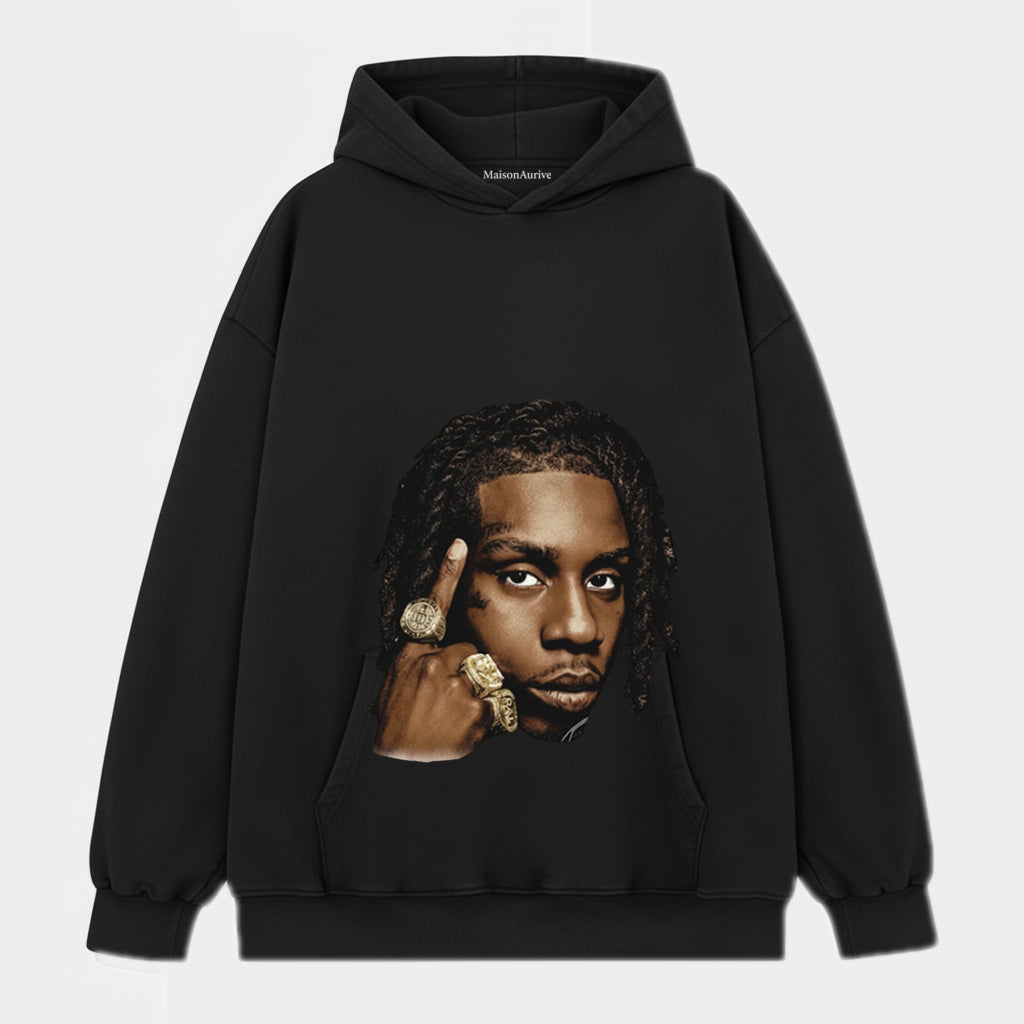 MaisonAurive ウォッシュド T シャツ – ウォーターウォッシュ ブラック | MaisonAuriveポロ G ラッパー グラフィック