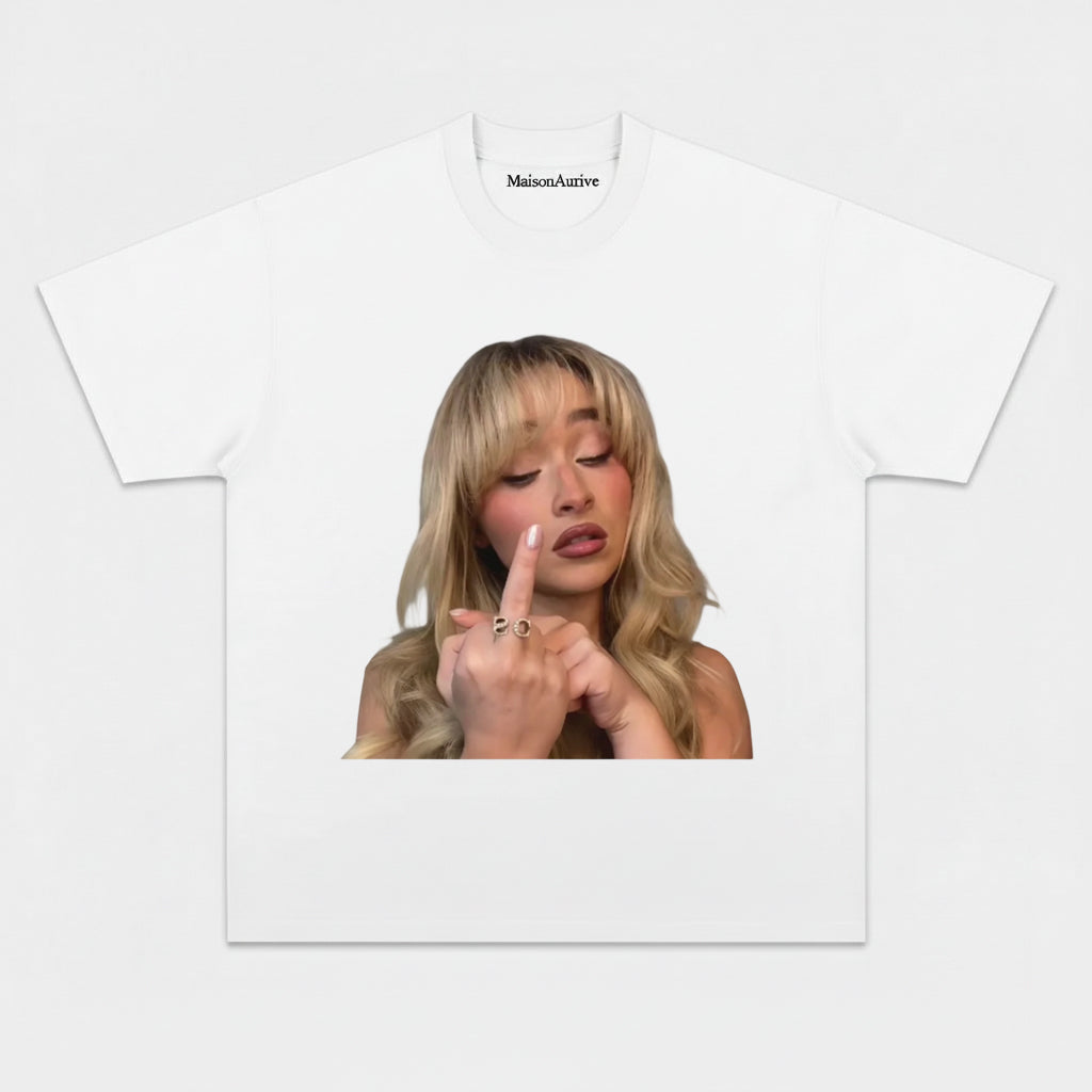 MaisonAurive ウォッシュド ヒップホップ T シャツ – ウォーターウォッシュド グレー - POP ICON V2 TEE