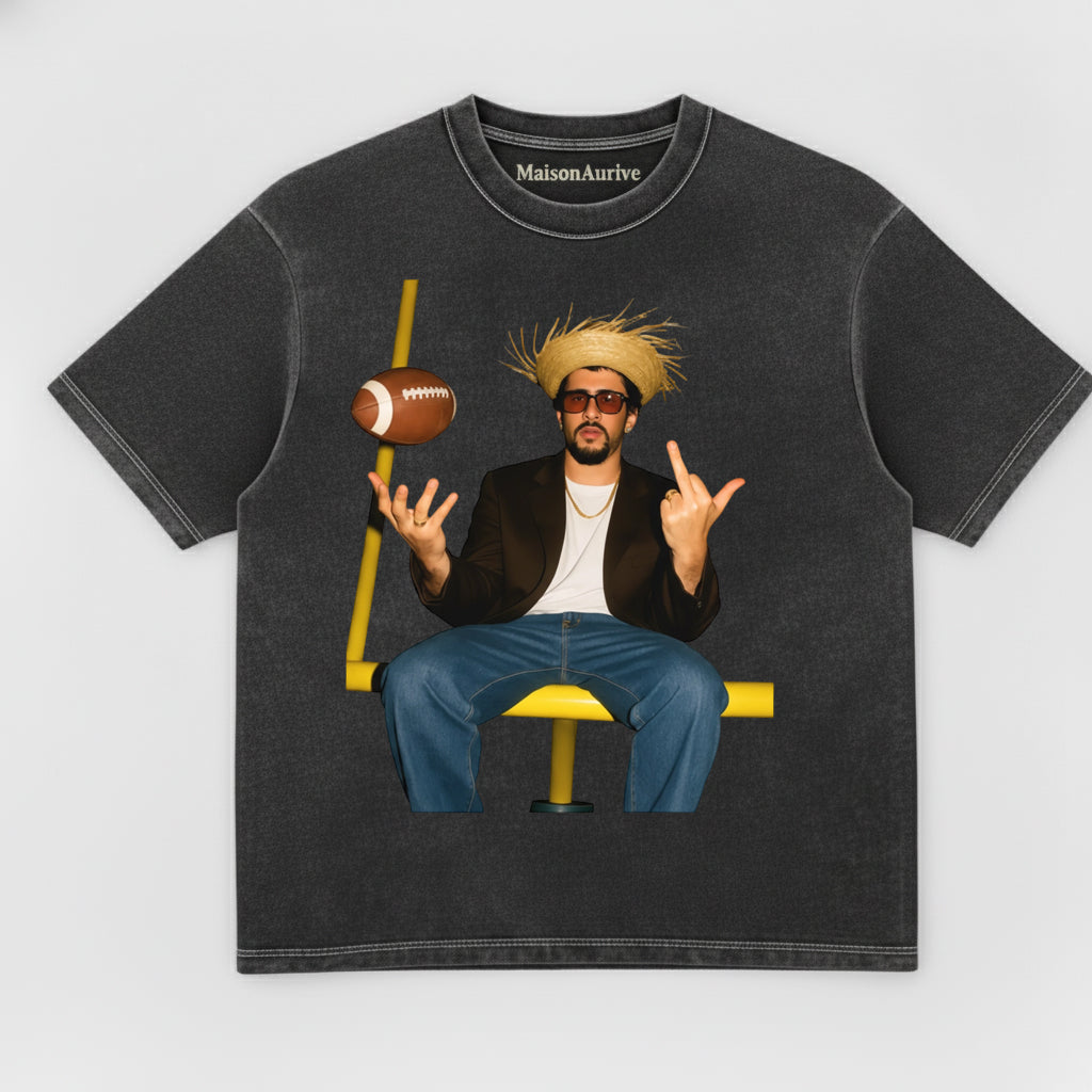 MaisonAurive ブラック ヒップホップ T シャツ – エミネム プリント