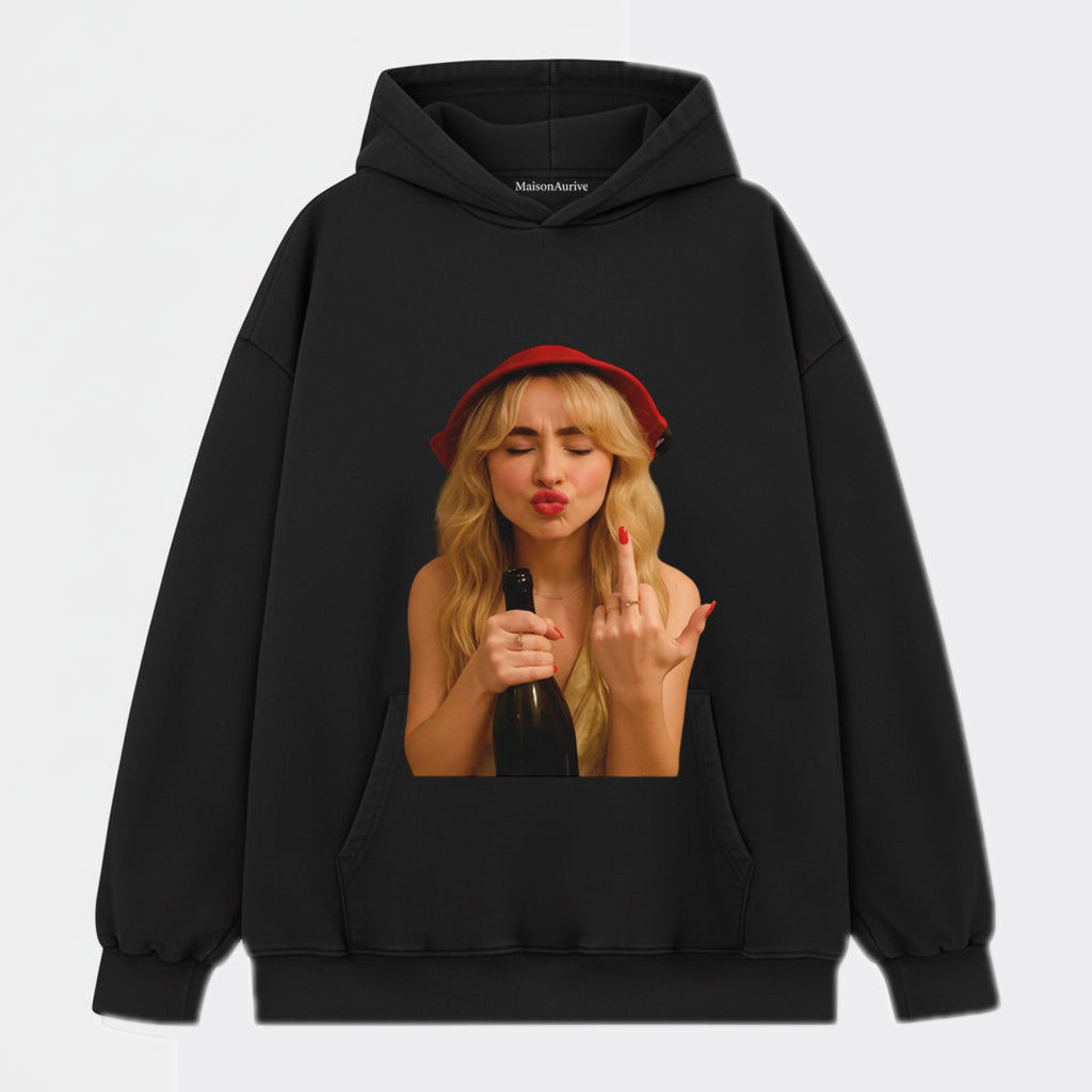 MaisonAurive ウォッシュド ヒップホップ T シャツ - ブラック |ホワイト |ウォーターウォッシュド グレー - パーティー バイブ グラフィック