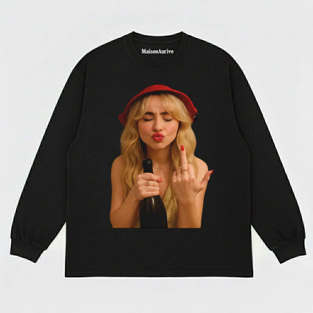 MaisonAurive ウォッシュド ヒップホップ T シャツ - ブラック |ホワイト |ウォーターウォッシュド グレー - パーティー バイブ グラフィック