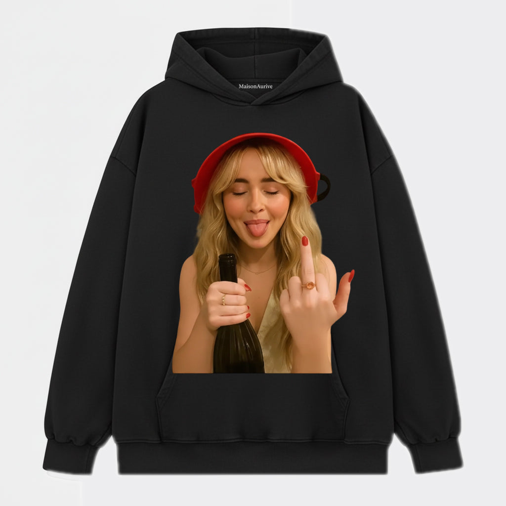 MaisonAurive ウォッシュド ヒップホップ T シャツ - ブラック |ホワイト |ウォーターウォッシュド グレー - 大胆なパーティー グラフィック