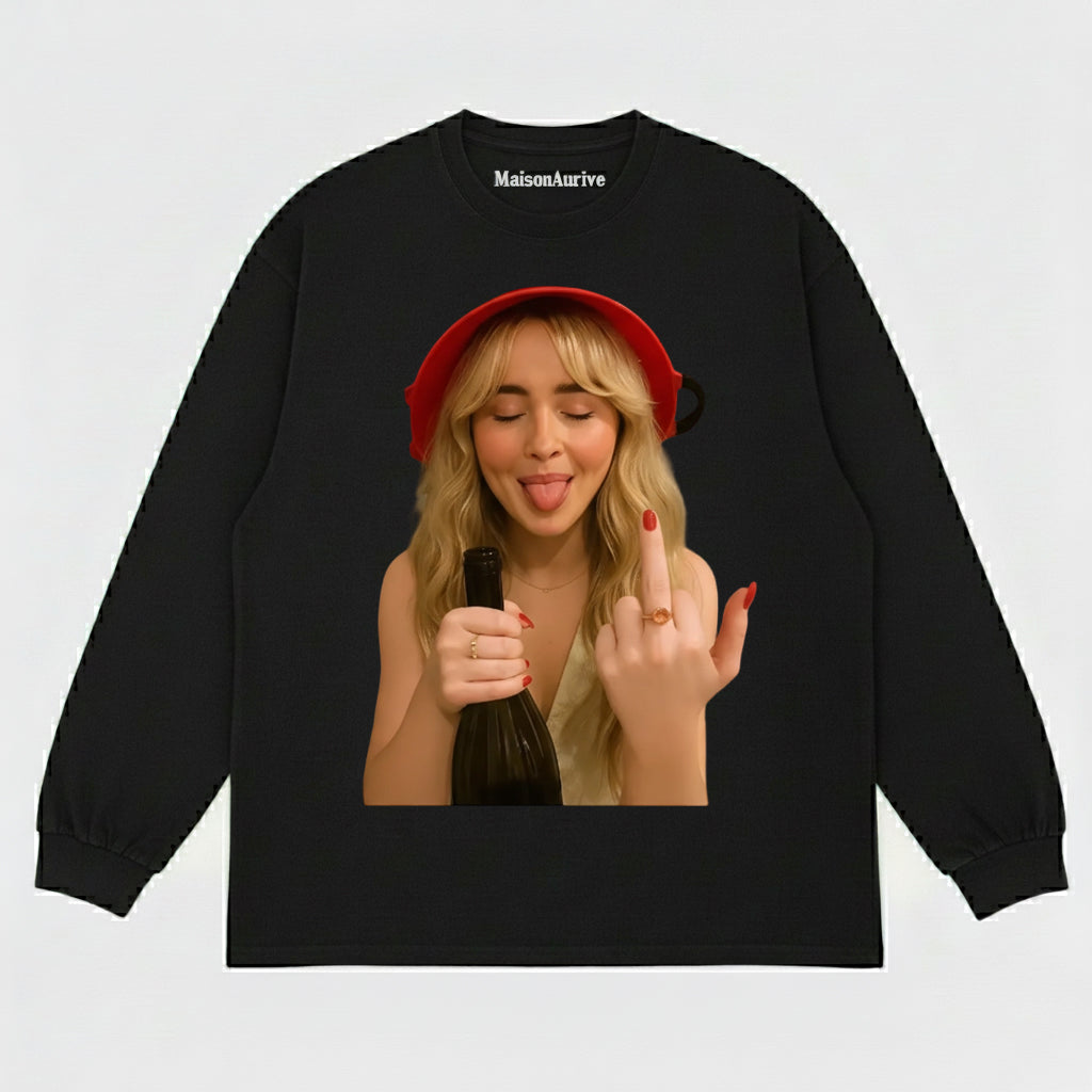 MaisonAurive ウォッシュド ヒップホップ T シャツ - ブラック |ホワイト |ウォーターウォッシュド グレー - 大胆なパーティー グラフィック