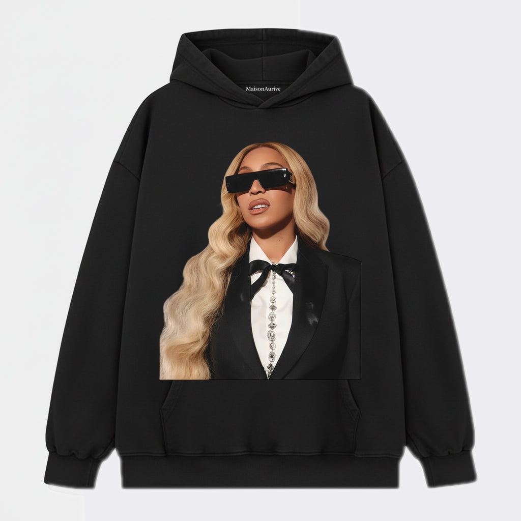 חולצת היפ-הופ מכובסת של MaisonAurive שחורה/שטיפה במים – בגדי רחוב אלגנטיים בסגנון היפ-הופ גרפי