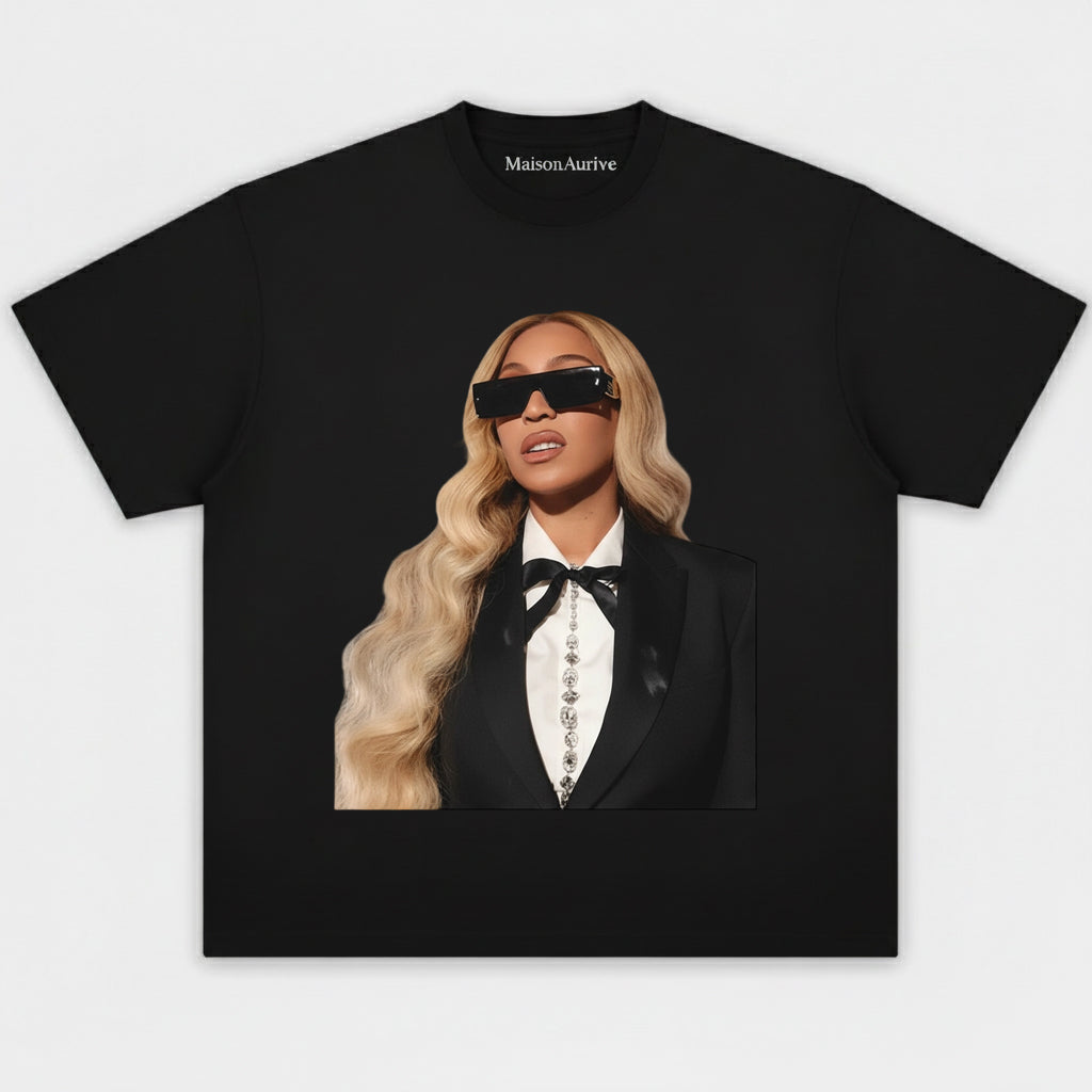 חולצת היפ-הופ מכובסת של MaisonAurive שחורה/שטיפה במים – בגדי רחוב אלגנטיים בסגנון היפ-הופ גרפי