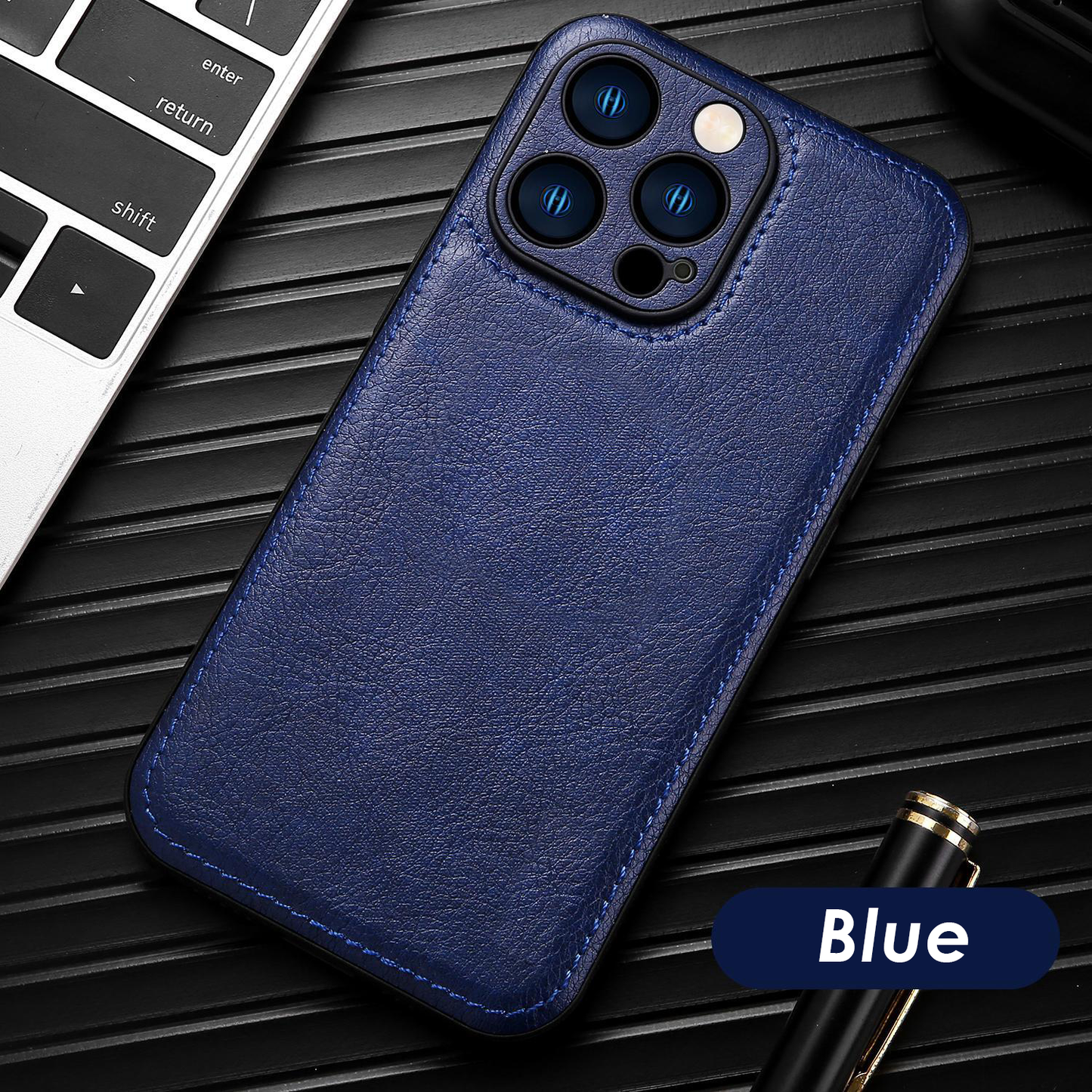 Premium Vintage Leather iPhone Case – Soft Touch Shockproof Protective Cover