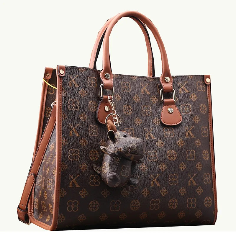 Kevyt luksusbrändin naisten laukku muodikas ja monipuolinen yksiolkainen crossbody huippuluokan käsilaukku suurella tilavuudella