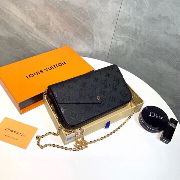 Vintage Monogram Konvolut Kæde Crossbody