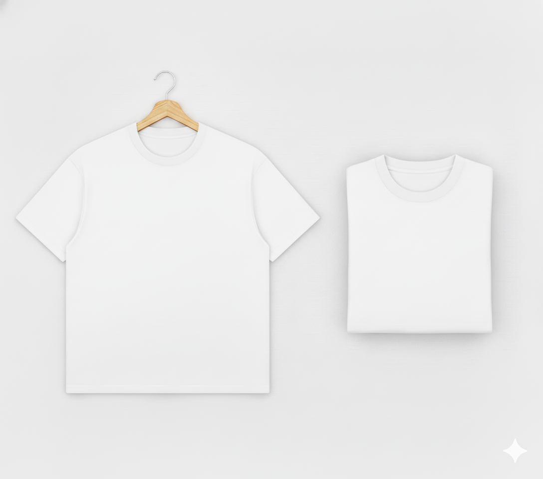 MaisonAurive Washed Hip-Hop Tee – Black | White | Waterwashed Grey