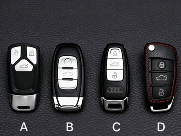 Top Grain Leather Audi Key Case