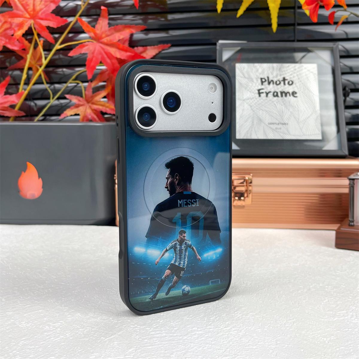 Football Legends Magnetic Phone Case – Stødsikker blød TPU med udskiftelig bagside