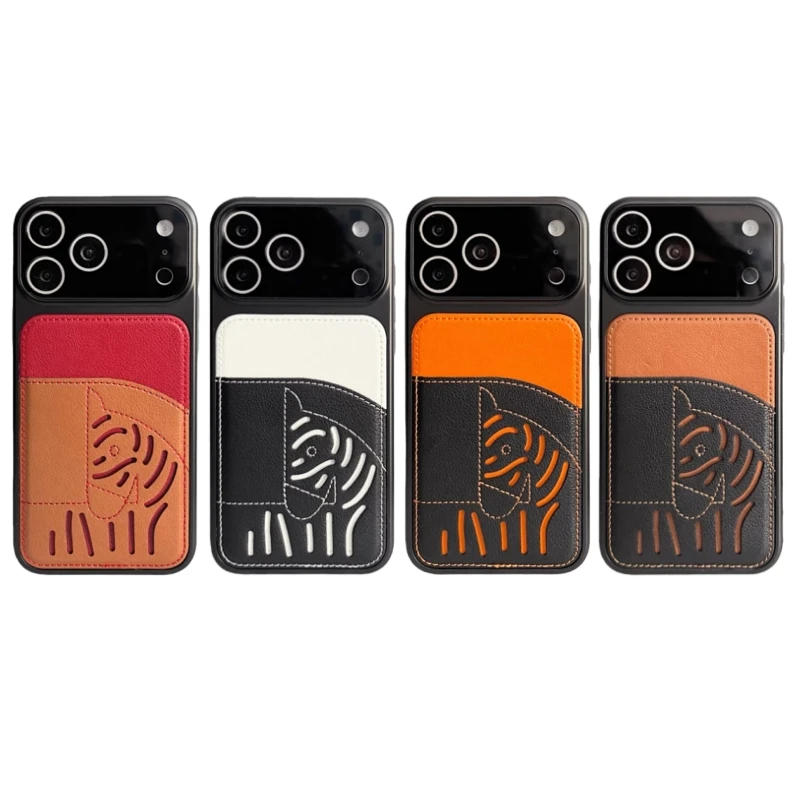 2026 New Premium Leather Card Slot iPhone Case – Limited Edition Year of the Horse
