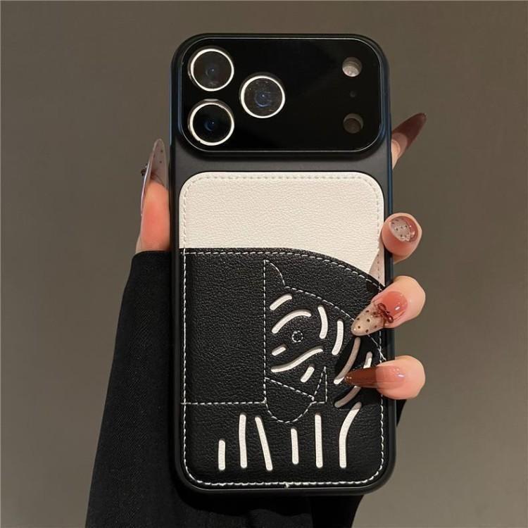 2026 New Premium Leather Card Slot iPhone Case – Limited Edition Year of the Horse