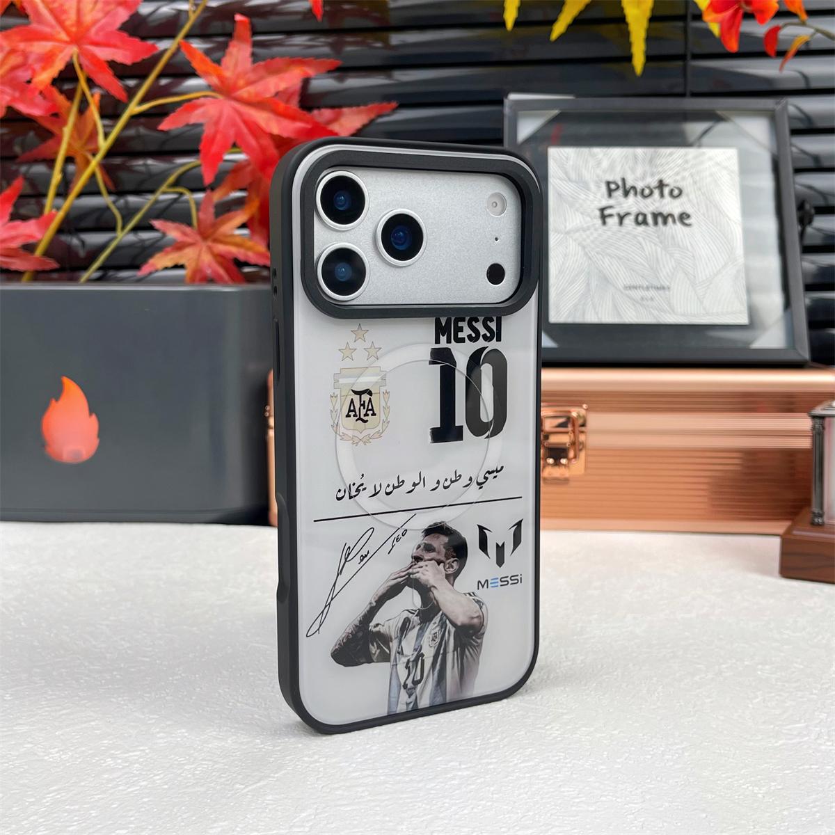 Football Legends Magnetic Phone Case – Stødsikker blød TPU med udskiftelig bagside