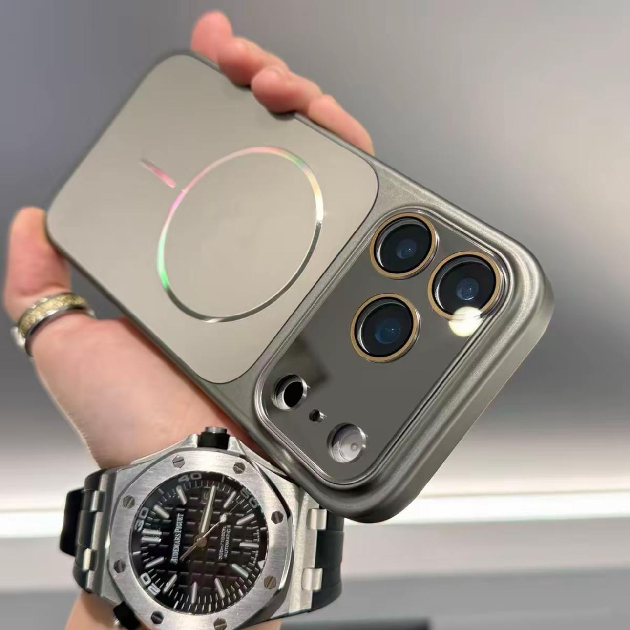 MagSafe Compatible iPhone Case — Metallic Full Protection