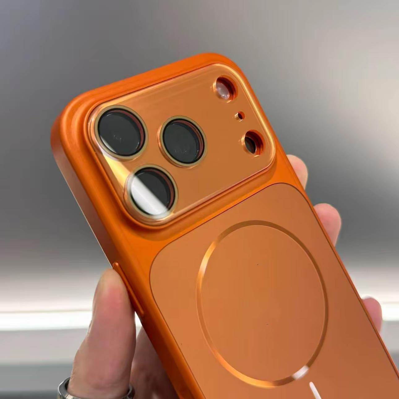 MagSafe Compatible iPhone Case — Metallic Full Protection