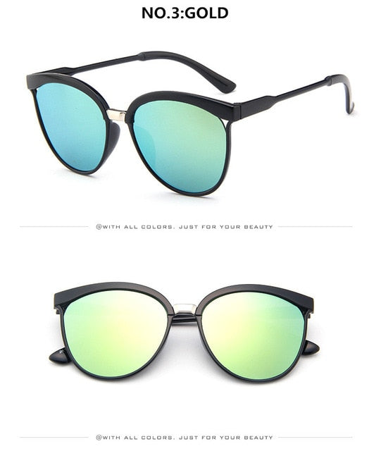 Cat Eye Brand Designer Solbriller Dame Luksus Plast Solbriller Klassiske Retro Outdoor Eyewear Oculos De Sol Gafas