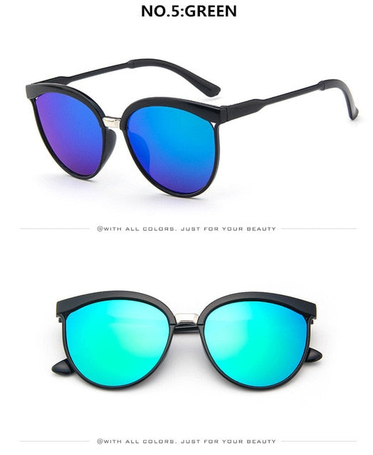 Cat Eye Brand Designer Solbriller Dame Luksus Plast Solbriller Klassiske Retro Outdoor Eyewear Oculos De Sol Gafas