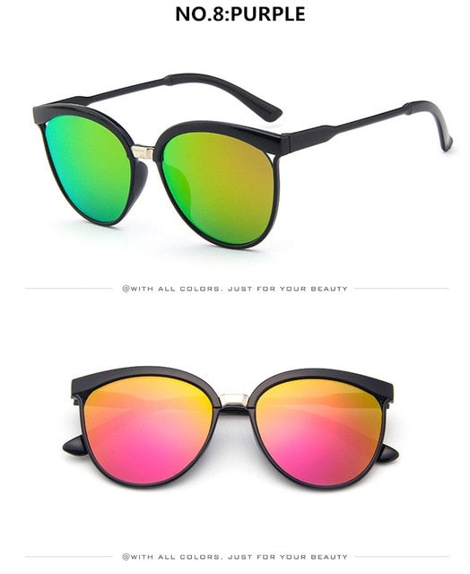 Cat Eye Brand Designer Solbriller Dame Luksus Plast Solbriller Klassiske Retro Outdoor Eyewear Oculos De Sol Gafas